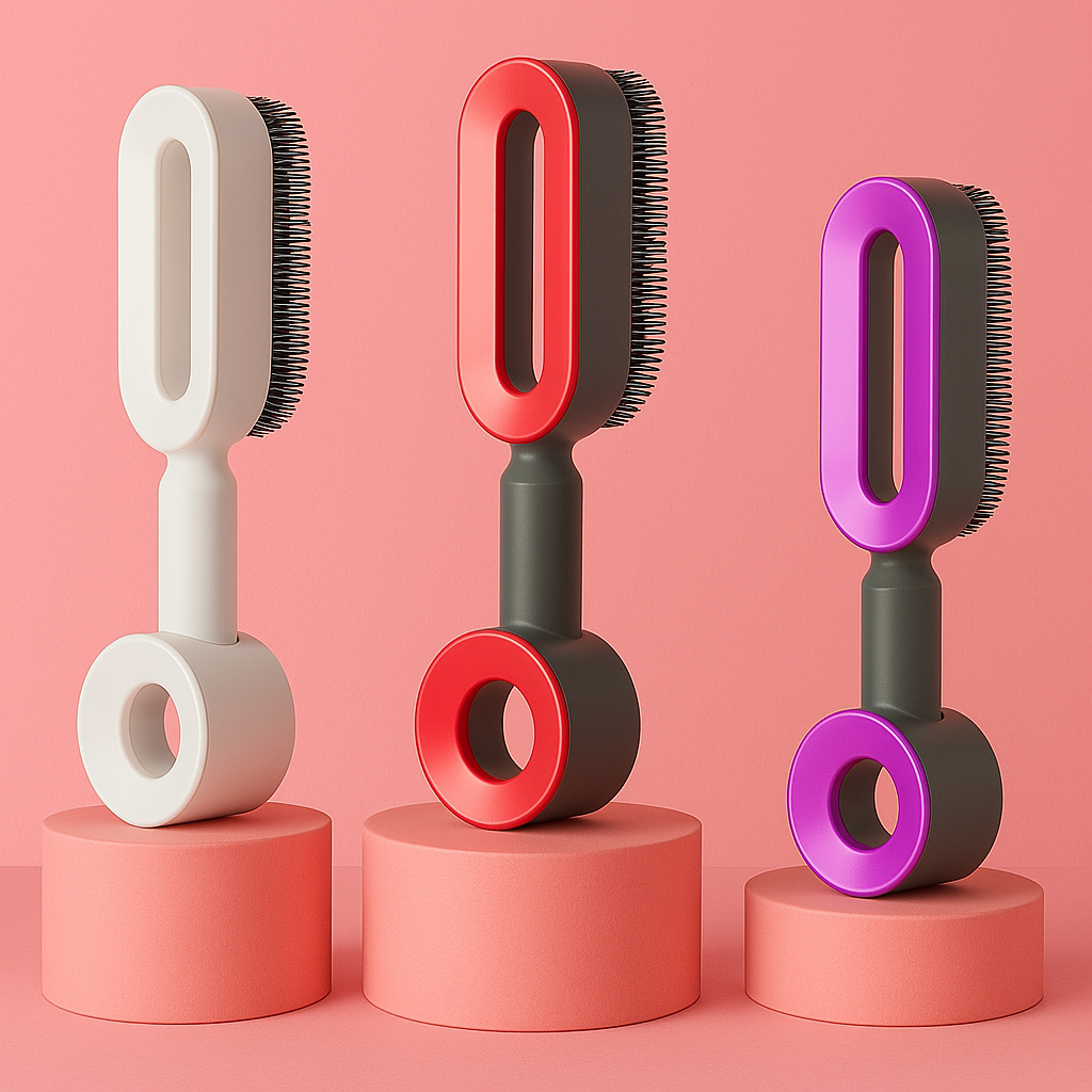 Self Cleaning Hair Brush - Marianas Artistry