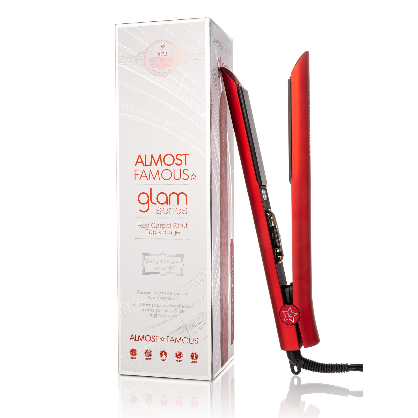 Almost Famous 1.25" Glam Series Flat Iron - Marianas Artistry