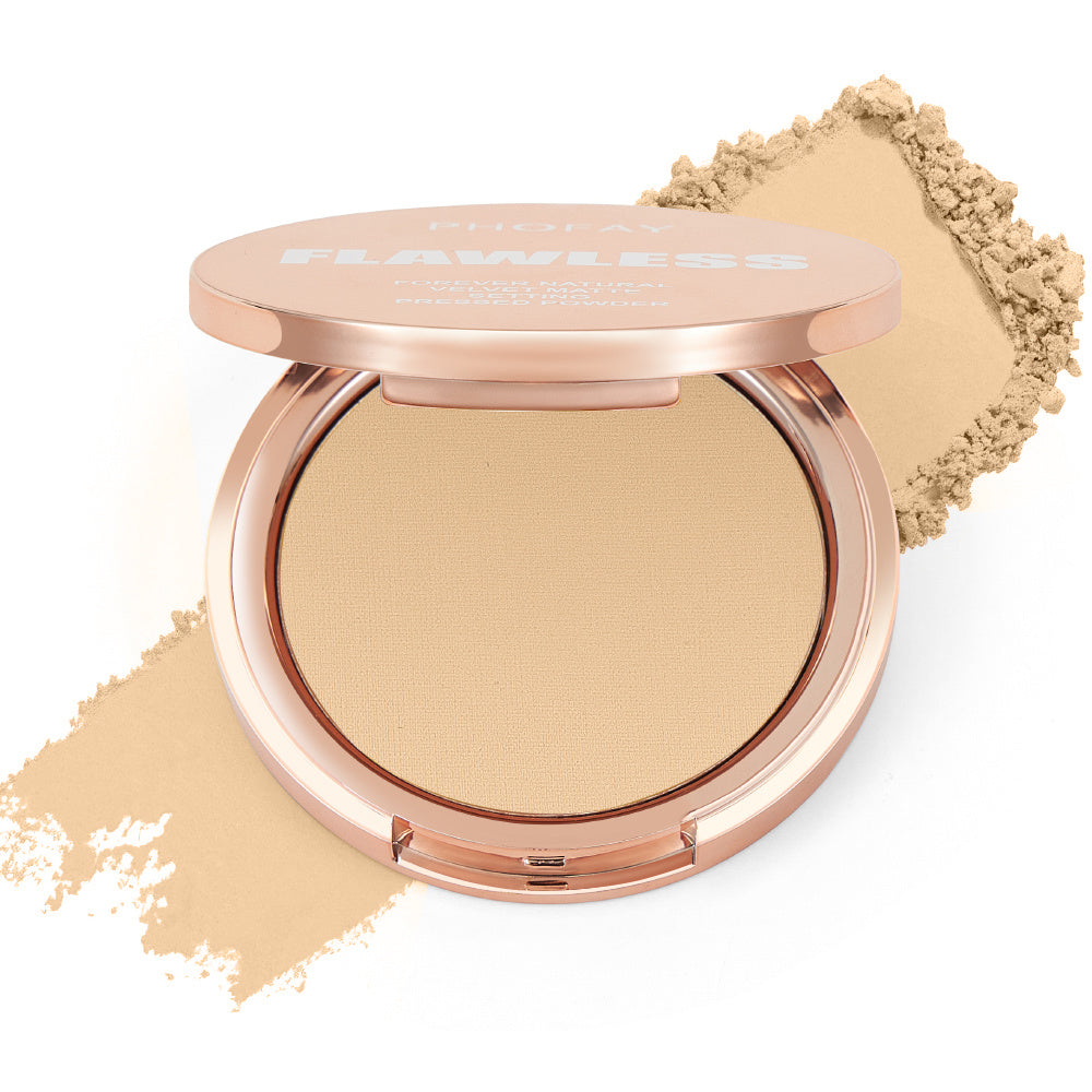 PHOFAY Matte Setting Pressed Powder - Marianas Artistry