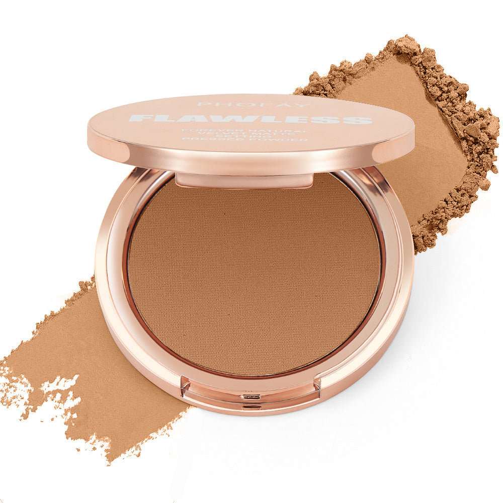 PHOFAY Matte Setting Pressed Powder - Marianas Artistry