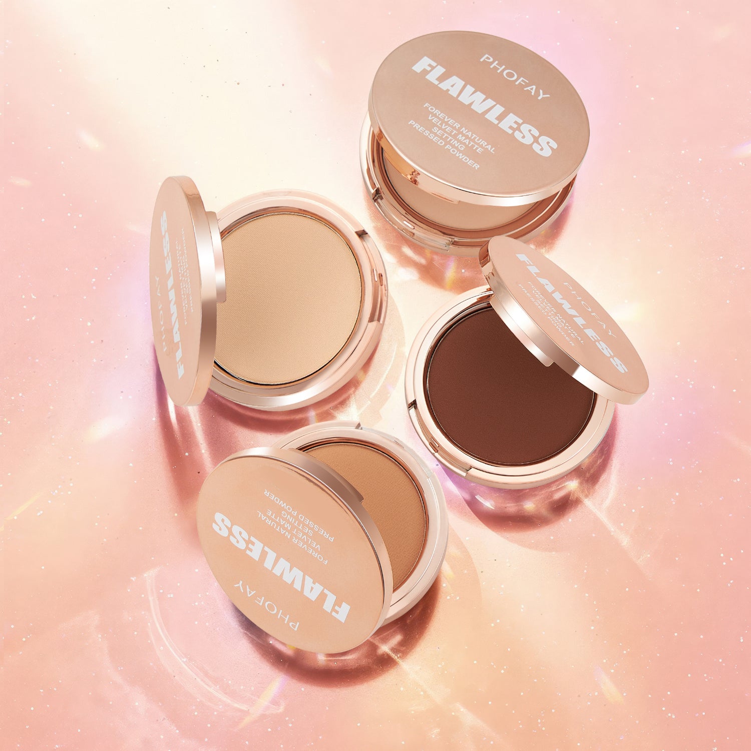 PHOFAY Matte Setting Pressed Powder - Marianas Artistry
