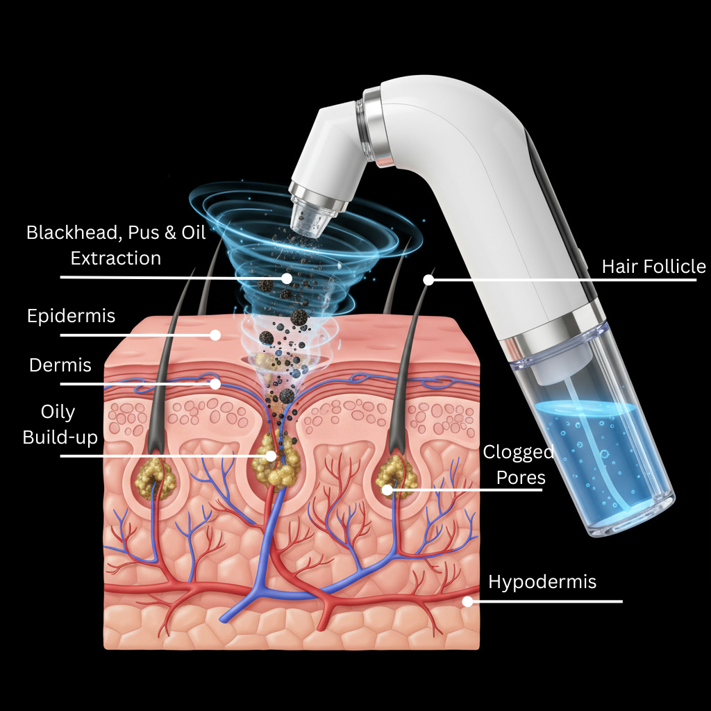 HydraSkin™ – Deep Pore Vacuum for Blackheads & Clogged Skin
